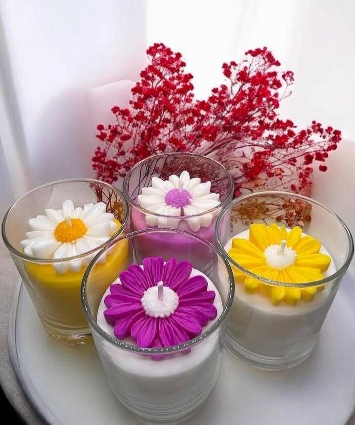 Daisy in a Candle Jar