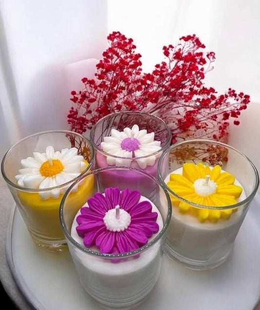 Daisy in a Candle Jar