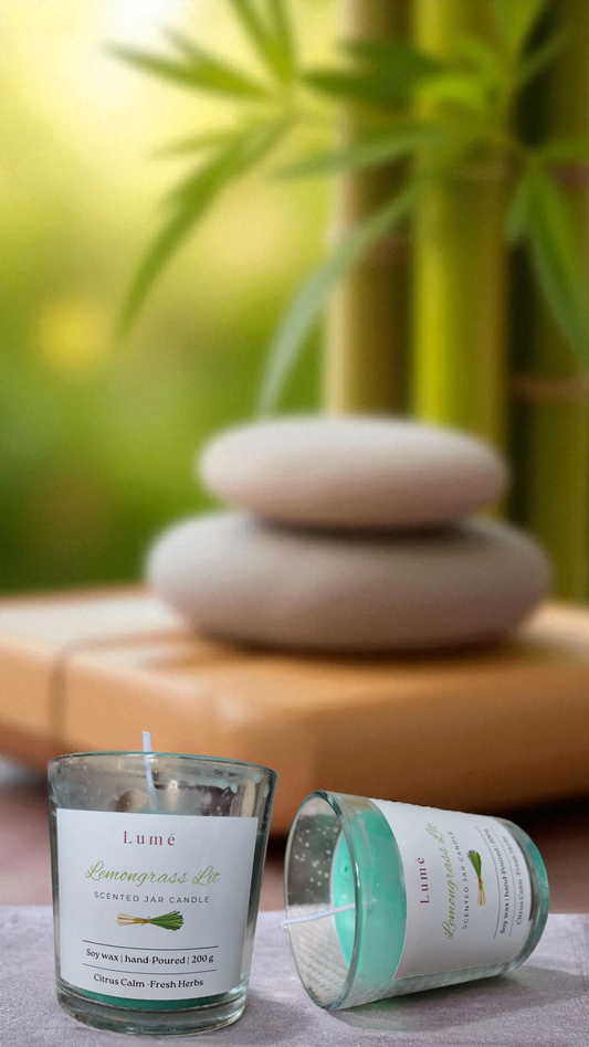 Lemongrass Lilt – Scented Soy Candle