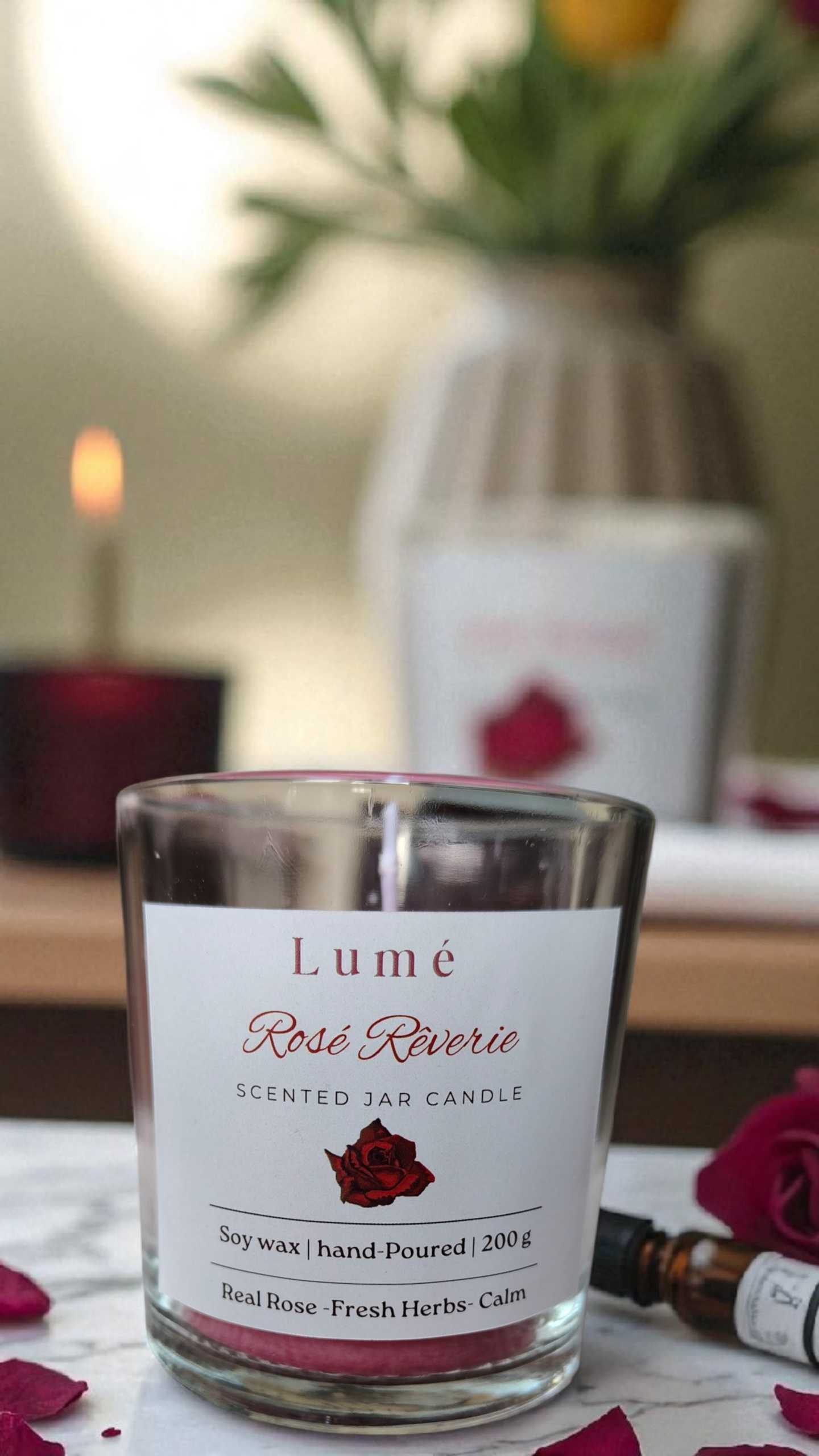Rosé Rêverie – Scented Jar Candle